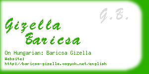 gizella baricsa business card